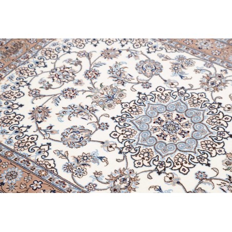 Tappeto Nain 6La Persia bianco grigio 103x150