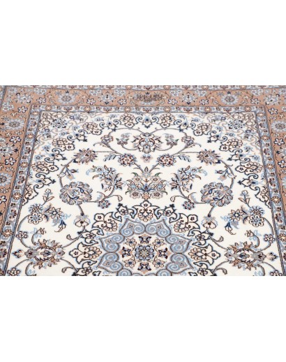 Tappeto Nain 6La Persia bianco grigio 103x150