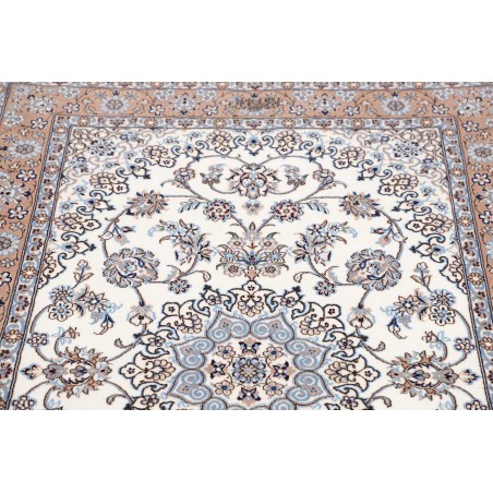 Tappeto Nain 6La Persia bianco grigio 103x150