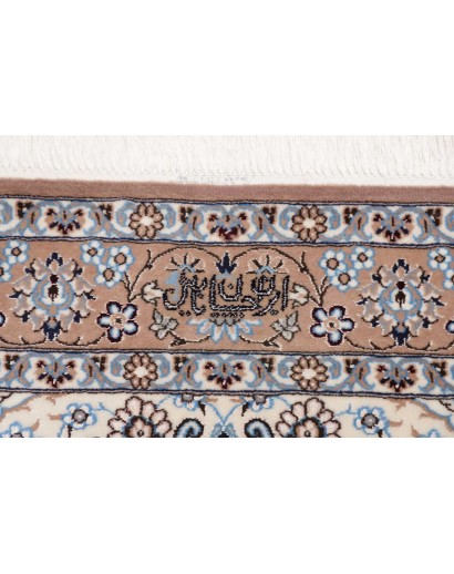 Tappeto Nain 6La Persia bianco grigio 103x150