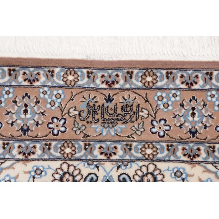 Tappeto Nain 6La Persia bianco grigio 103x150