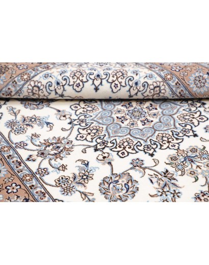 Tappeto Nain 6La Persia bianco grigio 103x150