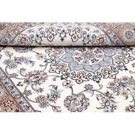 Tappeto Nain 6La Persia bianco grigio 103x150