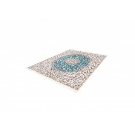 Tappeto Nain 6La Persia bianco blu 207x254