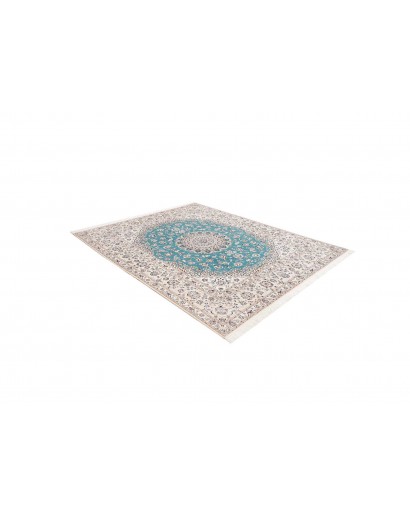 Tappeto Nain 6La Persia bianco blu 207x254