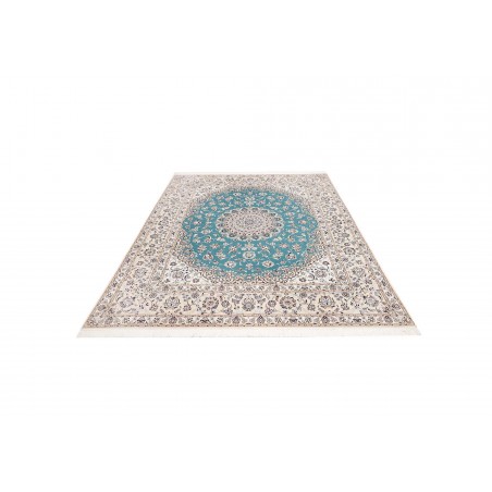 Tappeto Nain 6La Persia bianco blu 207x254