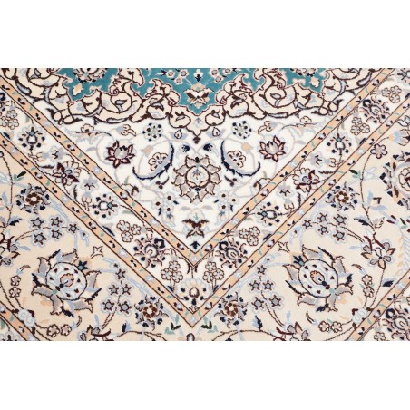 Tappeto Nain 6La Persia bianco blu 207x254