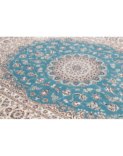 Tappeto Nain 6La Persia bianco blu 207x254