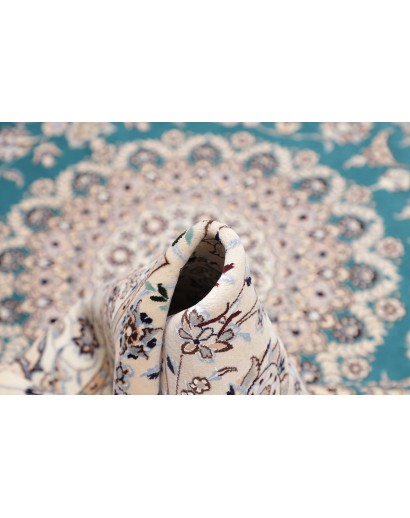 Tappeto Nain 6La Persia bianco blu 207x254