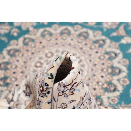 Tappeto Nain 6La Persia bianco blu 207x254
