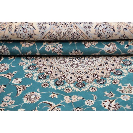 Tappeto Nain 6La Persia bianco blu 207x254