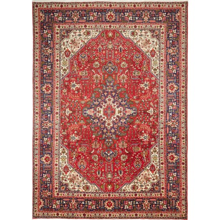 Tappeto Tabriz Persia marrone giallo 204x286