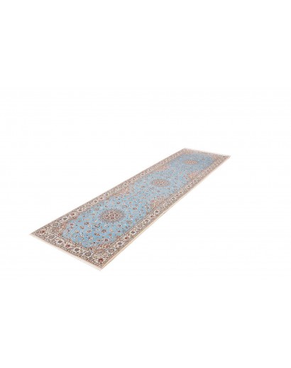 Tappeto Nain 6La Persia azzurro bianco 85x311