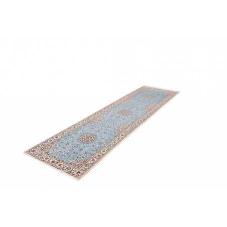 Tappeto Nain 6La Persia azzurro bianco 85x311