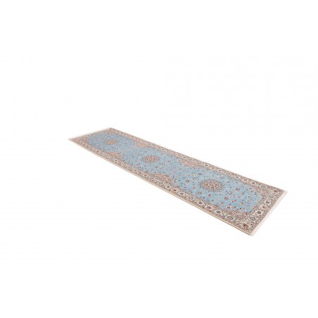 Tappeto Nain 6La Persia azzurro bianco 85x311