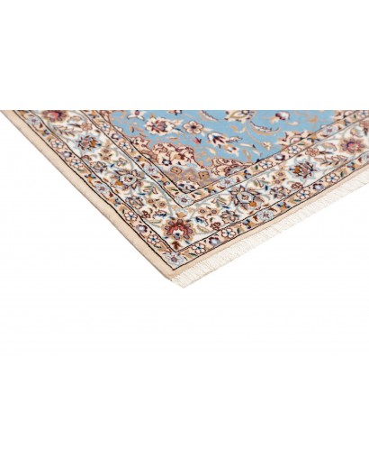 Tappeto Nain 6La Persia azzurro bianco 85x311