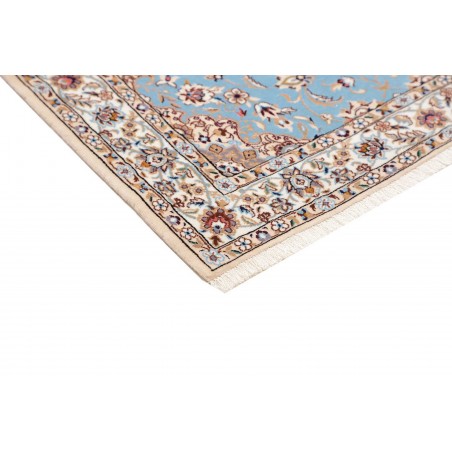 Tappeto Nain 6La Persia azzurro bianco 85x311