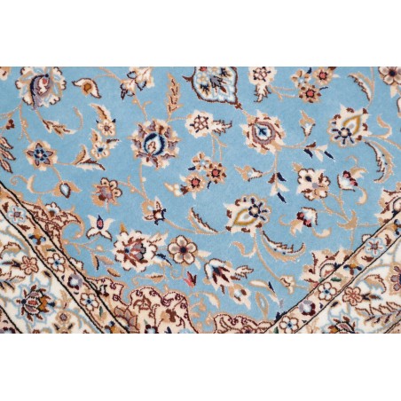Tappeto Nain 6La Persia azzurro bianco 85x311