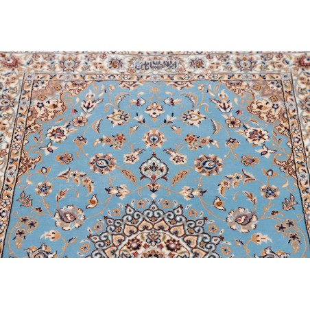 Tappeto Nain 6La Persia azzurro bianco 85x311