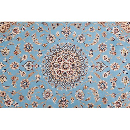Tappeto Nain 6La Persia azzurro bianco 85x311