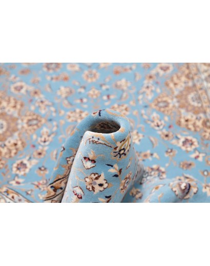 Tappeto Nain 6La Persia azzurro bianco 85x311