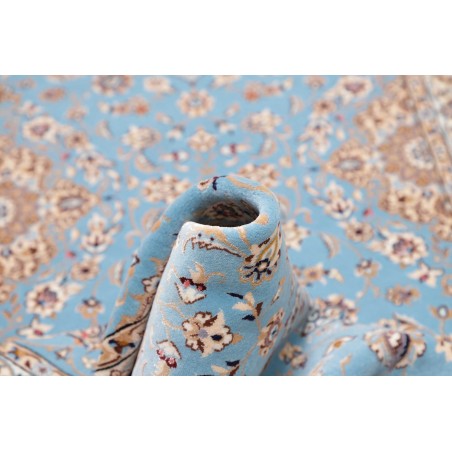 Tappeto Nain 6La Persia azzurro bianco 85x311