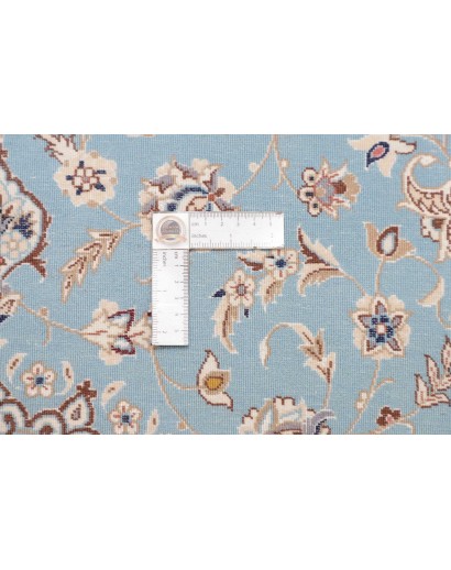 Tappeto Nain 6La Persia azzurro bianco 85x311