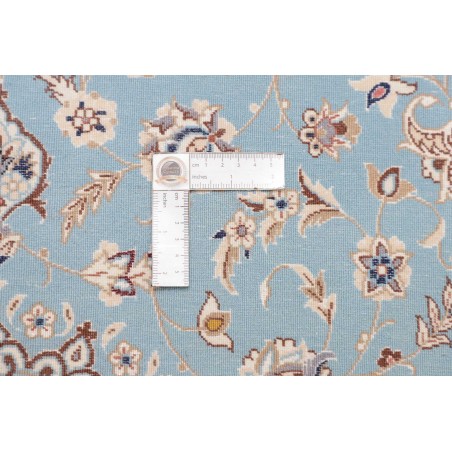 Tappeto Nain 6La Persia azzurro bianco 85x311