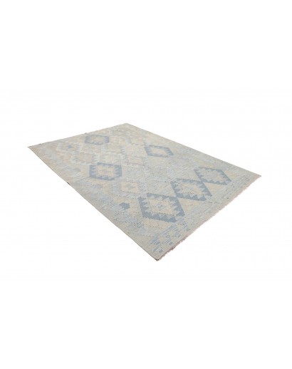 Tappeto Kilim Afghanistan beige azzurro 179x246