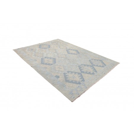 Tappeto Kilim Afghanistan beige azzurro 179x246