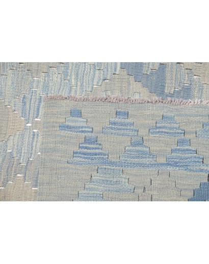 Tappeto Kilim Afghanistan beige azzurro 179x246