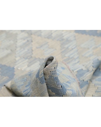 Tappeto Kilim Afghanistan beige azzurro 179x246