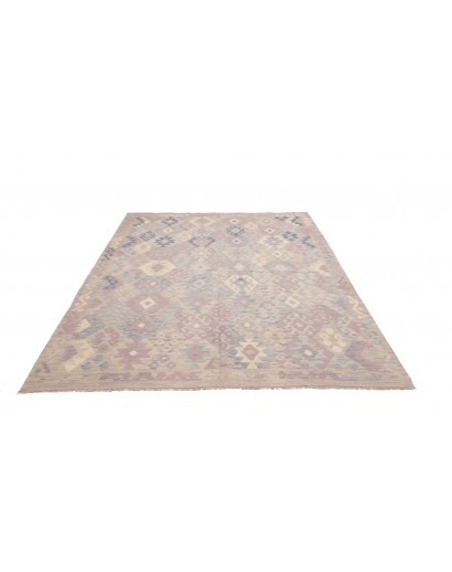 Tappeto Kilim Afghanistan beige azzurro 189x245
