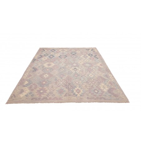Tappeto Kilim Afghanistan beige azzurro 189x245