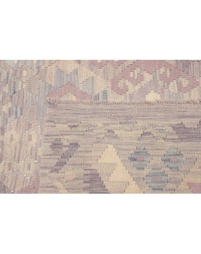 Tappeto Kilim Afghanistan beige azzurro 189x245