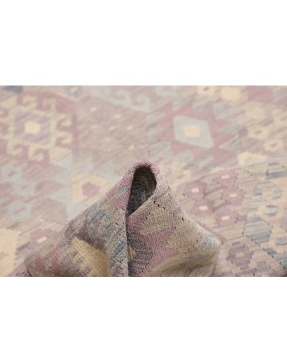 Tappeto Kilim Afghanistan beige azzurro 189x245