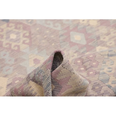 Tappeto Kilim Afghanistan beige azzurro 189x245