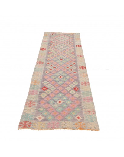 Tappeto Kilim Afghanistan marrone rosso 73x244