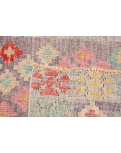 Tappeto Kilim Afghanistan marrone rosso 73x244