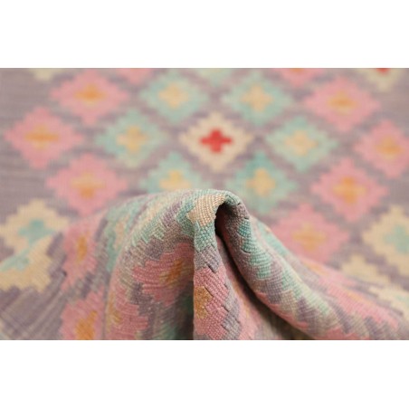 Tappeto Kilim Afghanistan marrone rosso 73x244