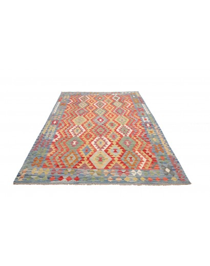 Tappeto Kilim Afghanistan marrone bianco 170x237