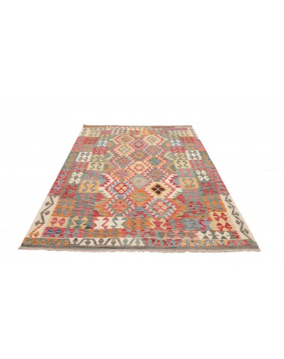 Tappeto Kilim Afghanistan marrone giallo 171x237