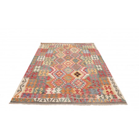 Tappeto Kilim Afghanistan marrone giallo 171x237