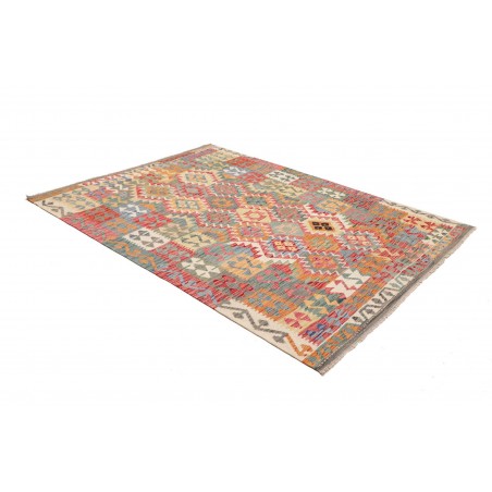 Tappeto Kilim Afghanistan marrone giallo 171x237