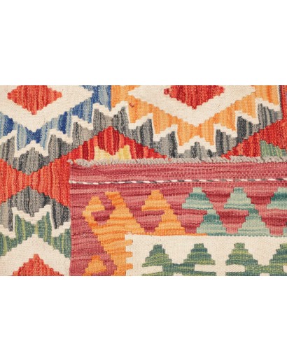 Tappeto Kilim Afghanistan marrone azzurro 177x245