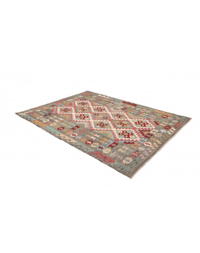 Tappeto Kilim Afghanistan marrone bianco 172x241