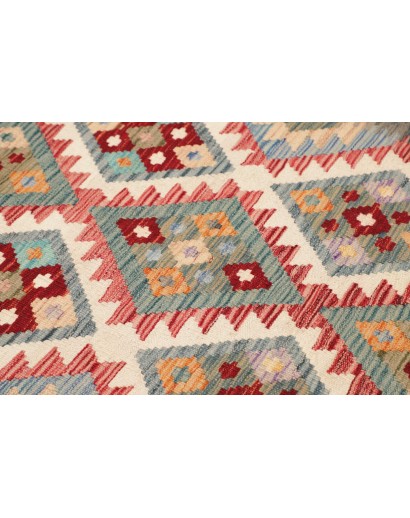 Tappeto Kilim Afghanistan marrone bianco 172x241