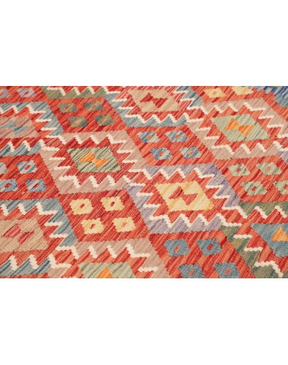 Tappeto Kilim Afghanistan marrone grigio 173x241
