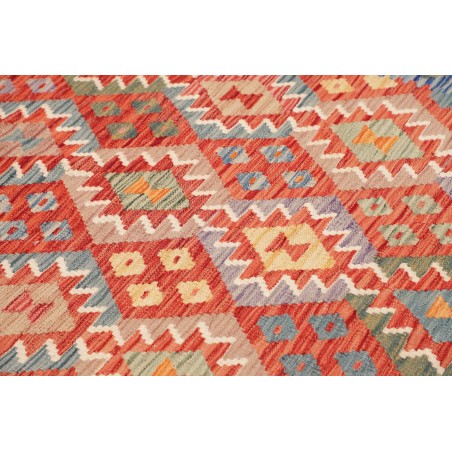 Tappeto Kilim Afghanistan marrone grigio 173x241