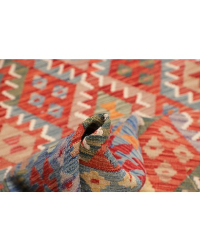Tappeto Kilim Afghanistan marrone grigio 173x241